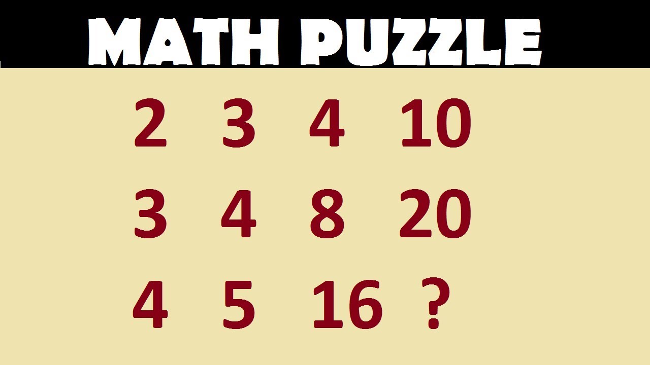 Can you solve this? I Math puzzle with answers I Logic puzzle with answer #1