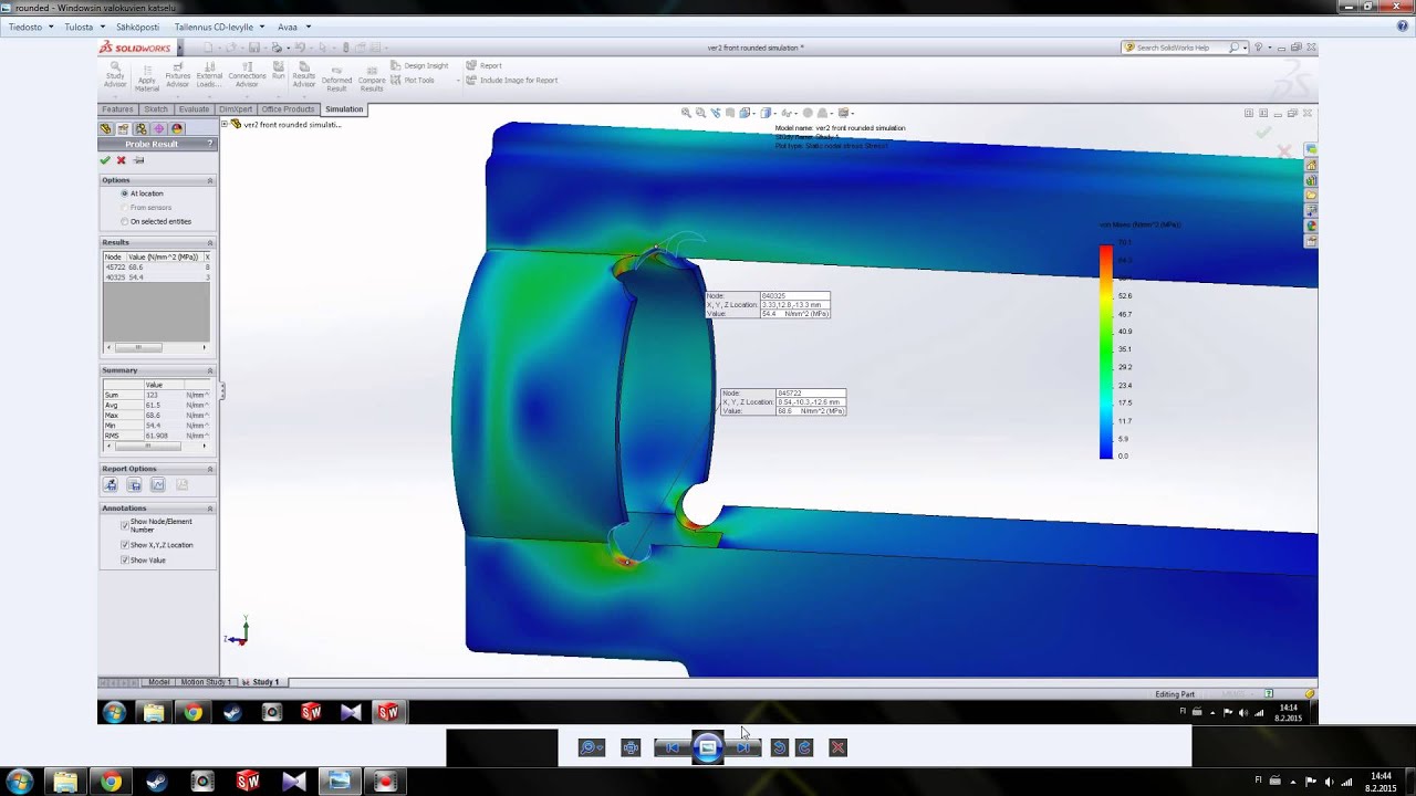 V2 gearbox reinforcing by radiusing cylinder window corners