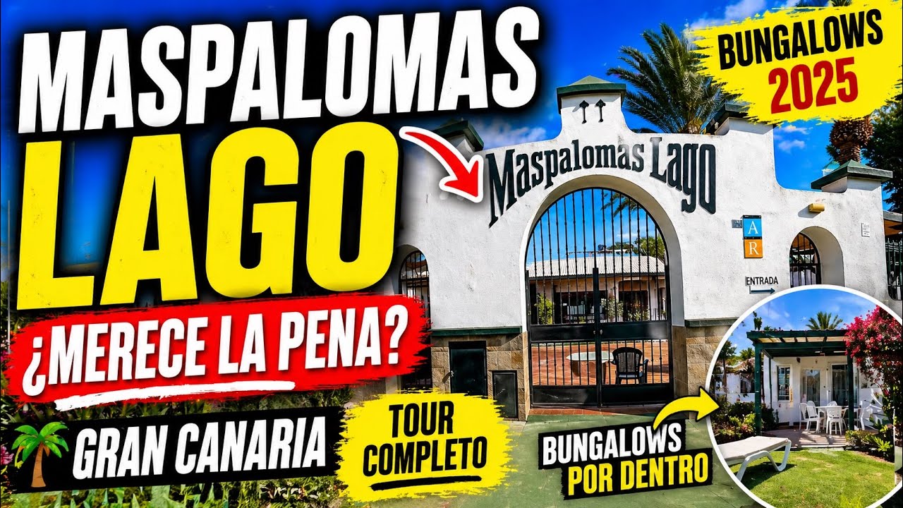 Gran Canaria, Residencial MASPALOMAS LAGO🏝️ | Bungalows, PISCINA y turismo en el sur de la ISLA