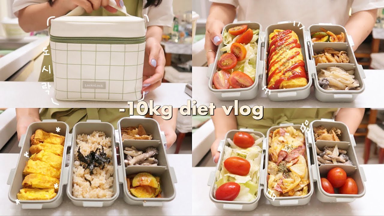 SUB)🍱 누구나 쉽게 따라할 수 있는 맛있고 건강한 다이어트 도시락 요리브이로그|다이어트 레시피|food vlog|mukbang|slow diet|간헐적단식