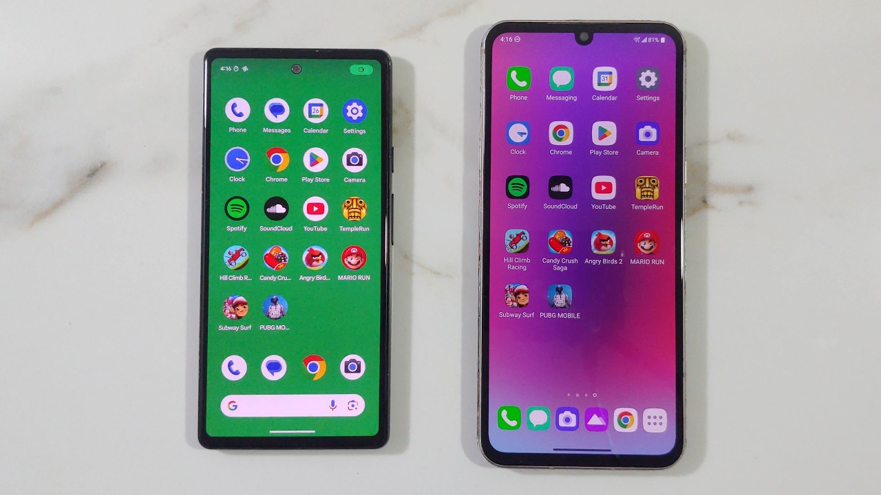 LG V60 Thinq vs Google Pixel 6a Speed Test