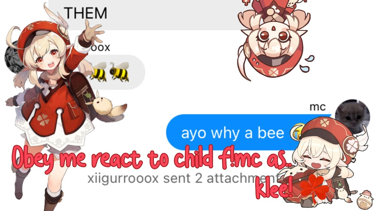 obey me react to child f!mc as klee! || xiigurrooox ||
