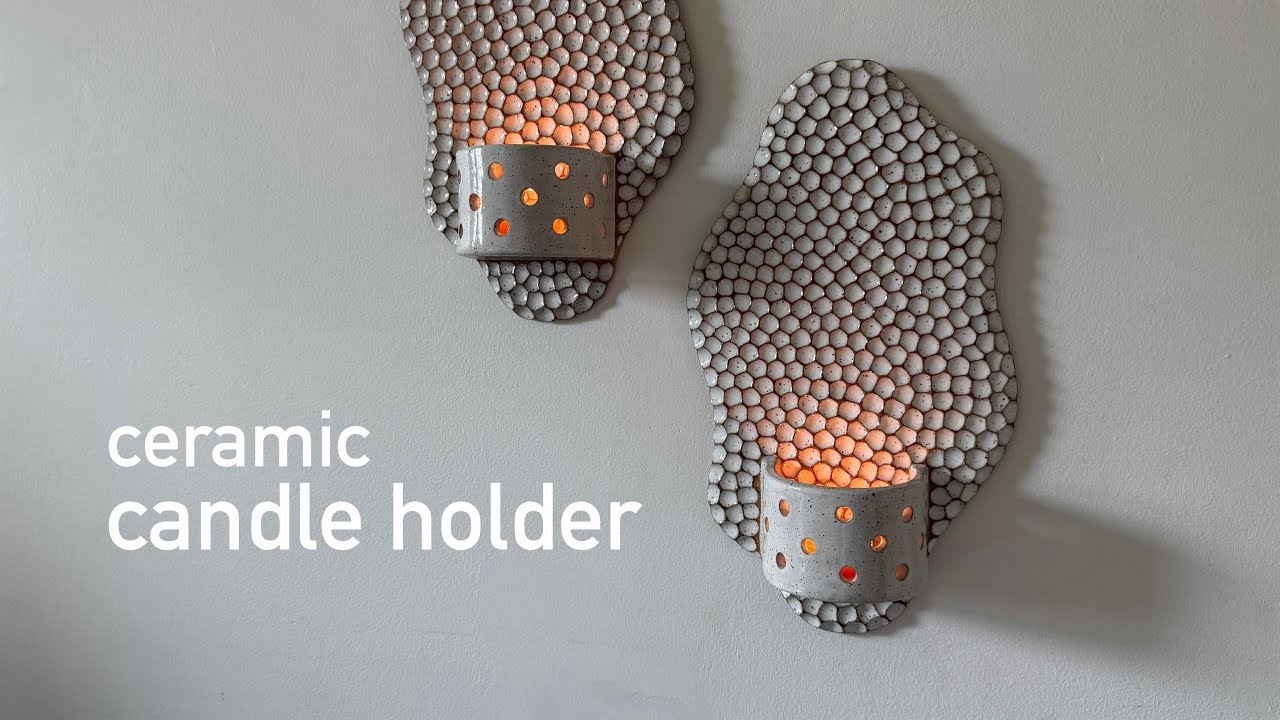 Making a Handmade Ceramic Candle Holder🕯️Entire Process