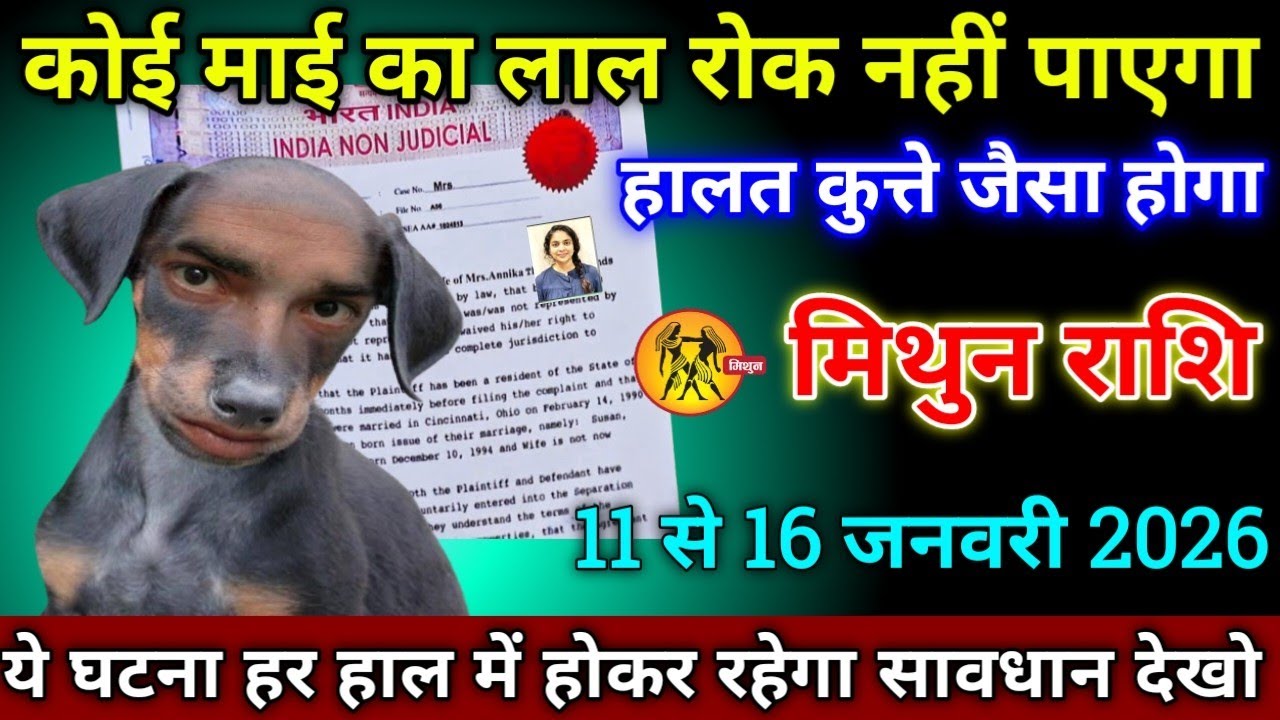 मिथुन राशि वालों 8 से 13 फरवरी 2026 से कोई माई का लाल रोक नहीं पाएगा हाल कुत्ते के जैसा होने वाला है