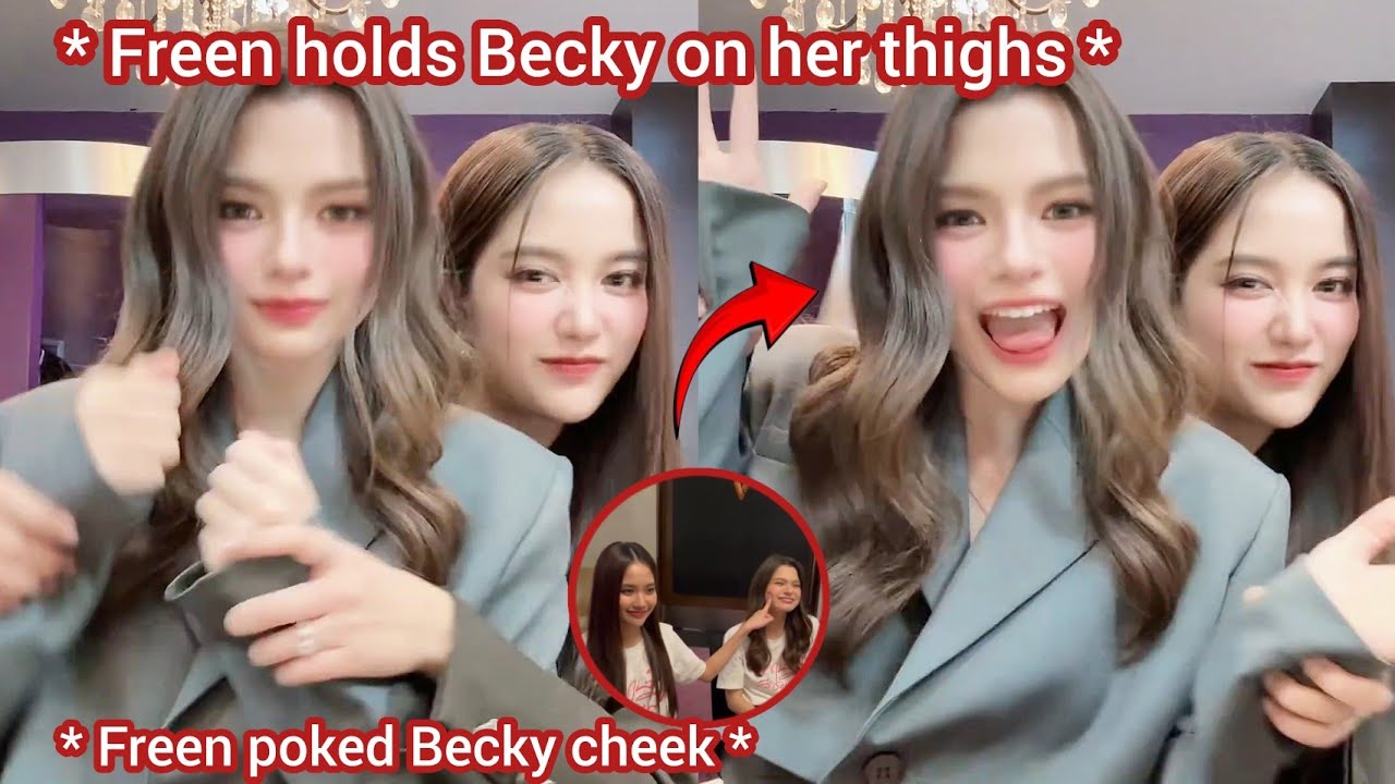 (FreenBeck) FREEN HOLDS BECKY ON HER THIGHS AND HUG HER FROM BEHIND?!
