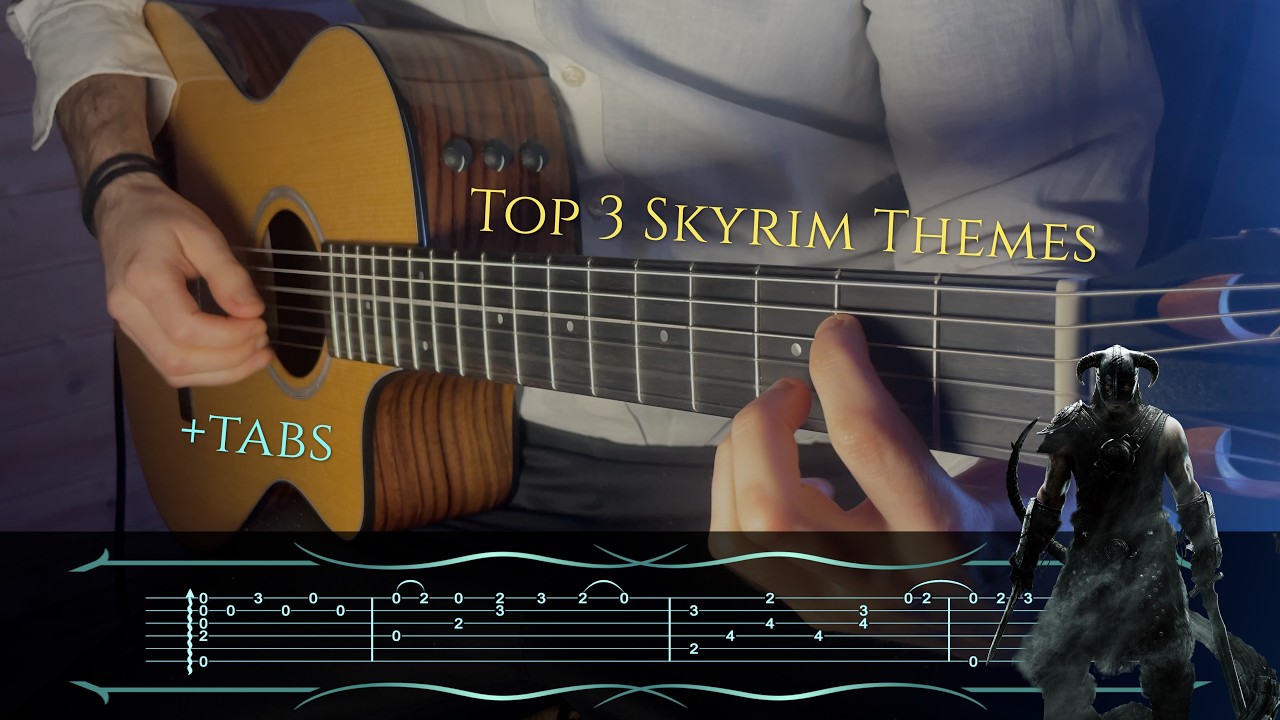 Top 3 Skyrim Themes + Tabs | Fingerstyle Guitar