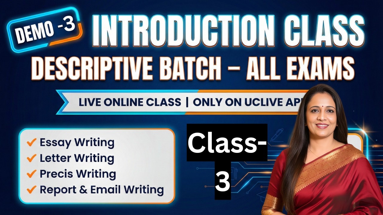 Descriptive Batch for All Exams | Demo Class - 2 | English With Rani Ma'am
