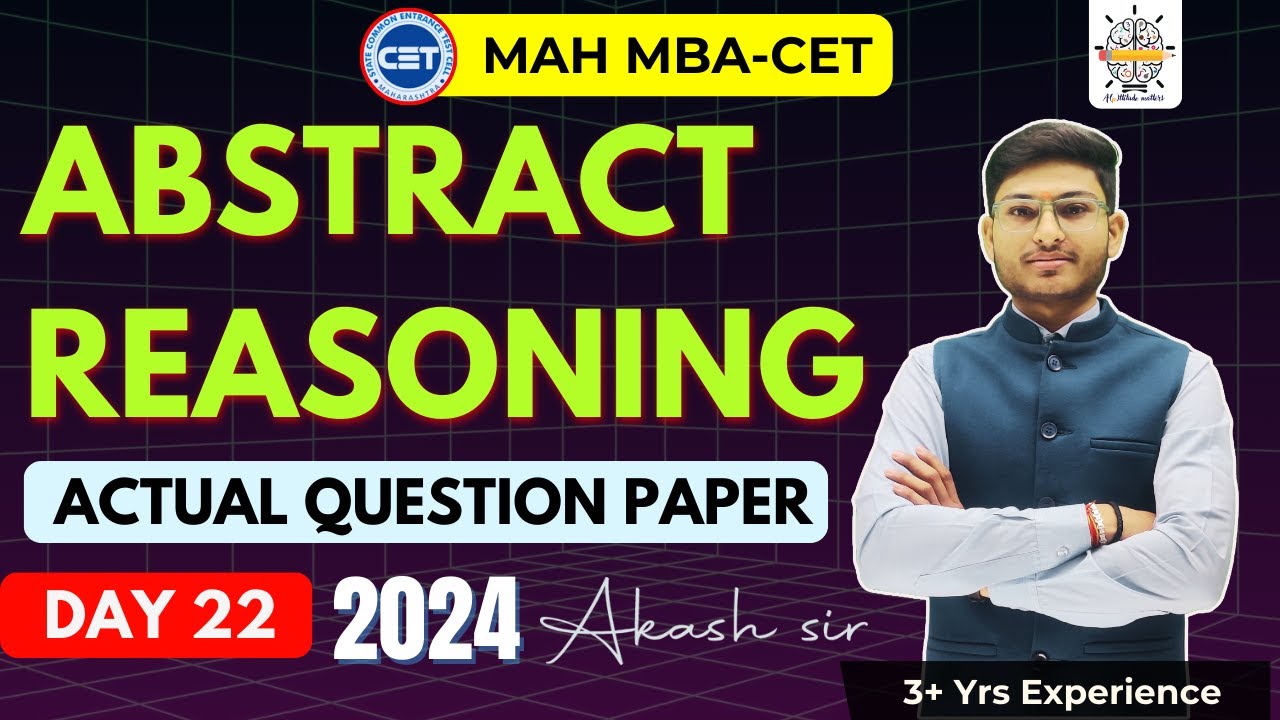 MAH MBA CET25 | DAY 22 | 2024 Previous Year Questions |  Abstract Reasoning | PYQ | By Akash Sir