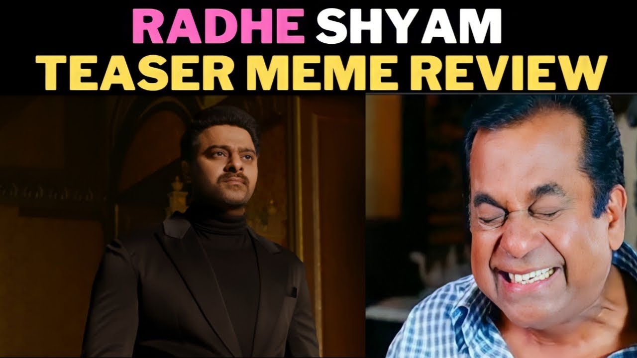 Radhe Shyam Teaser Troll 🔥| Radhe Shyam Teaser Review | Radhe Shyam Troll | Prabhas | Pooja Hegde |
