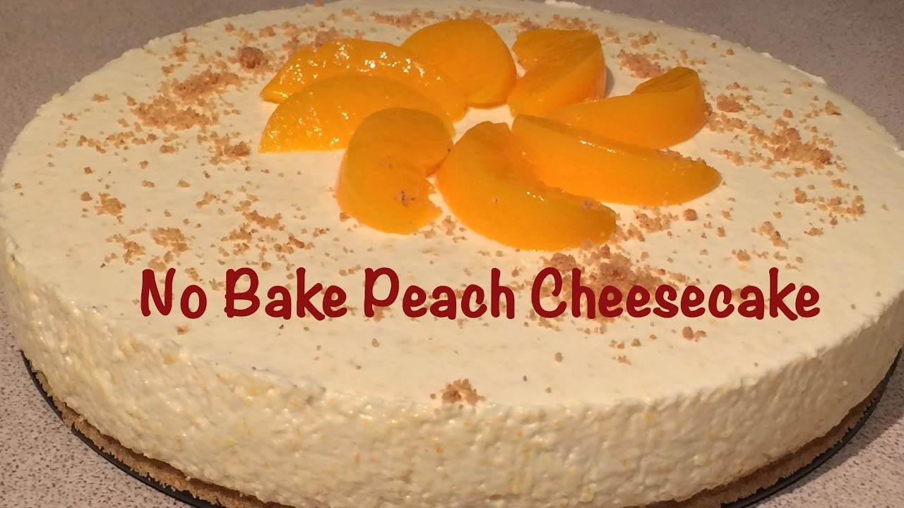 No Bake Peach CheeseCake HomeMade