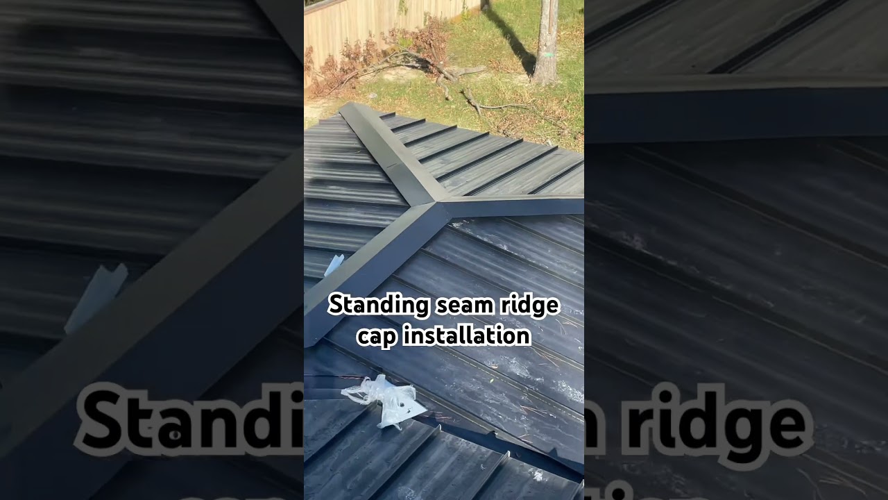 Ridge cap install