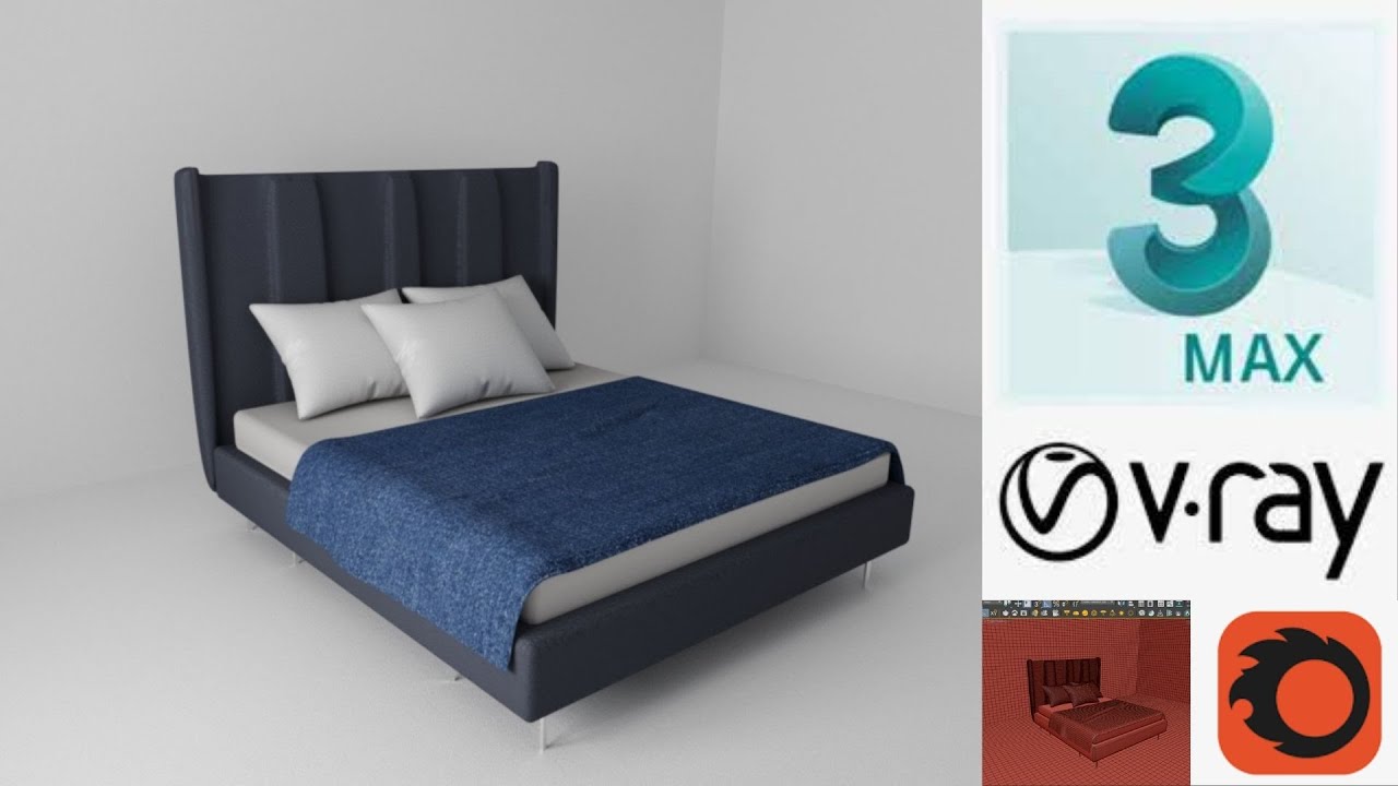 3DS MAX YATAK MODELLEME BED MODELING