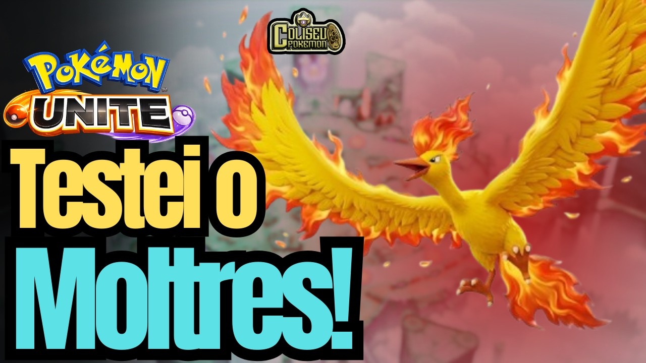 TESTEI O MOLTRES! Broken? Pokemon Unite Gameplay #pokemon #moltres
