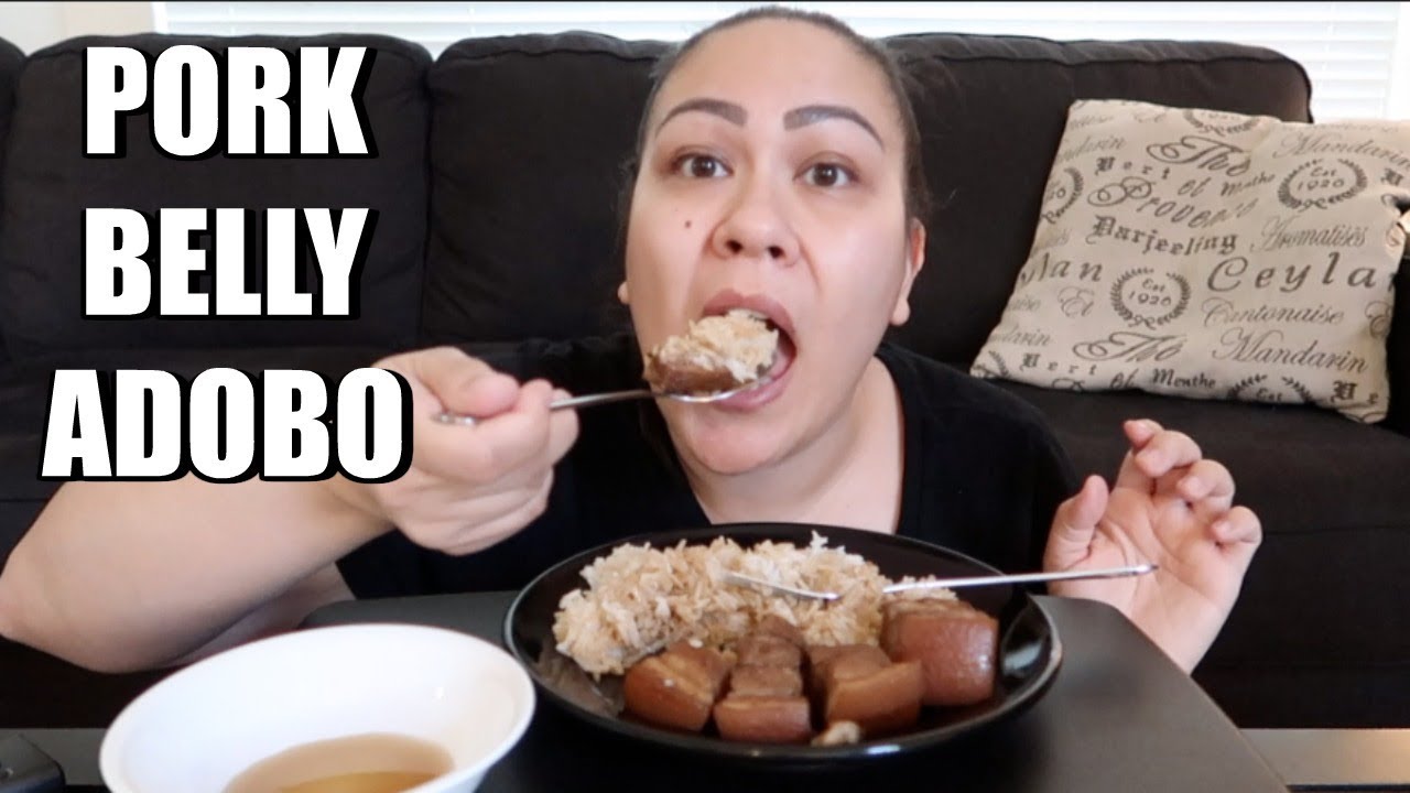 FILIPINO FOOD FRIDAY | PORK BELLY ADOBO | MUKBANG + Q&A