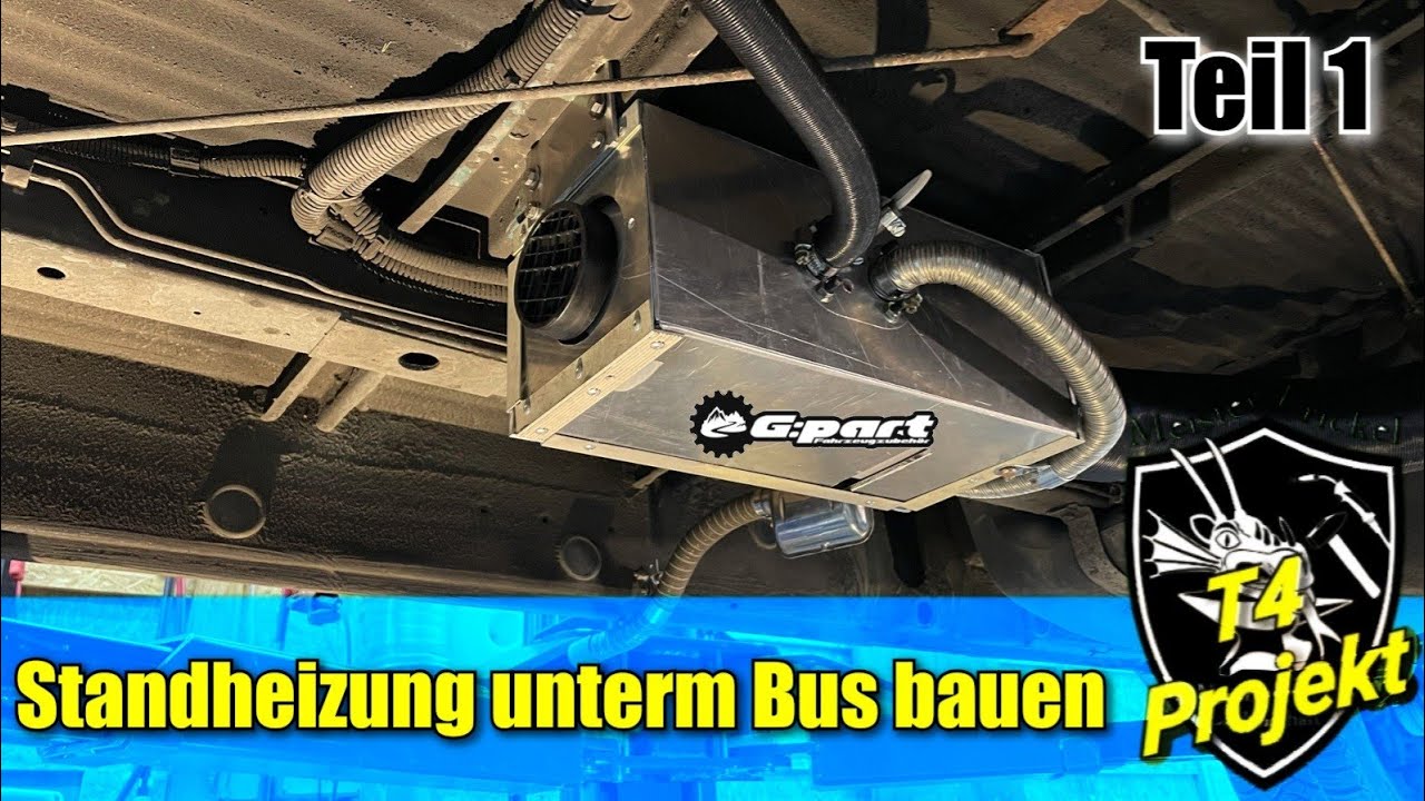 Standheizung unter den T4 Bus schrauben Teil1
