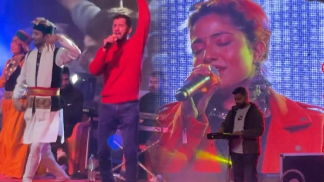 Mussoorie winter carnival live performance by Priyanka meher and vicky chauhan