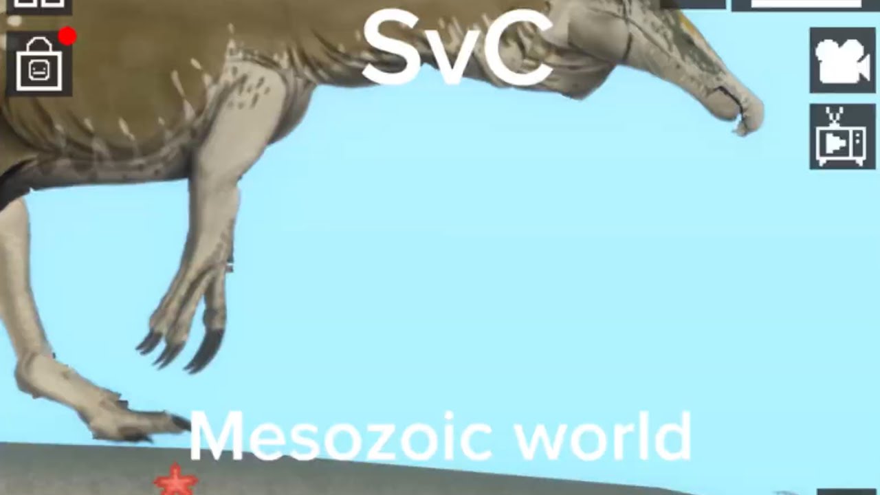 Mesozoic word: spinosaurus vs carchodontosaurus