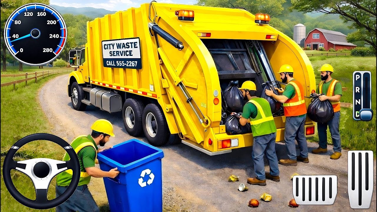Out of Control Garbage Truck - City Crash Emergency Simulator 🚛💥 (Android Gameplay)