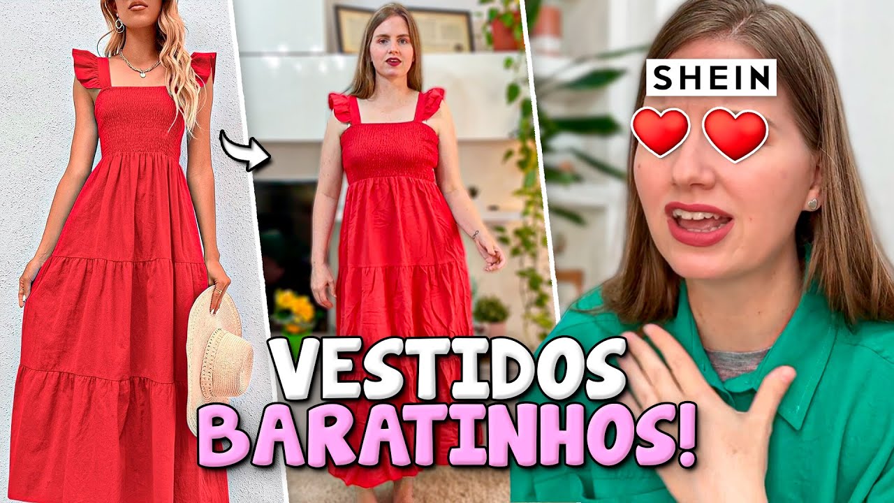 Comprei vestidos baratos da Shein! Modelos versáteis