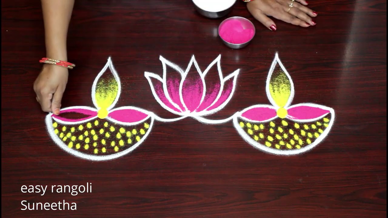 Diwali Special 2020 rangoli designs - दिवाली रंगोली -Deepavali muggulu