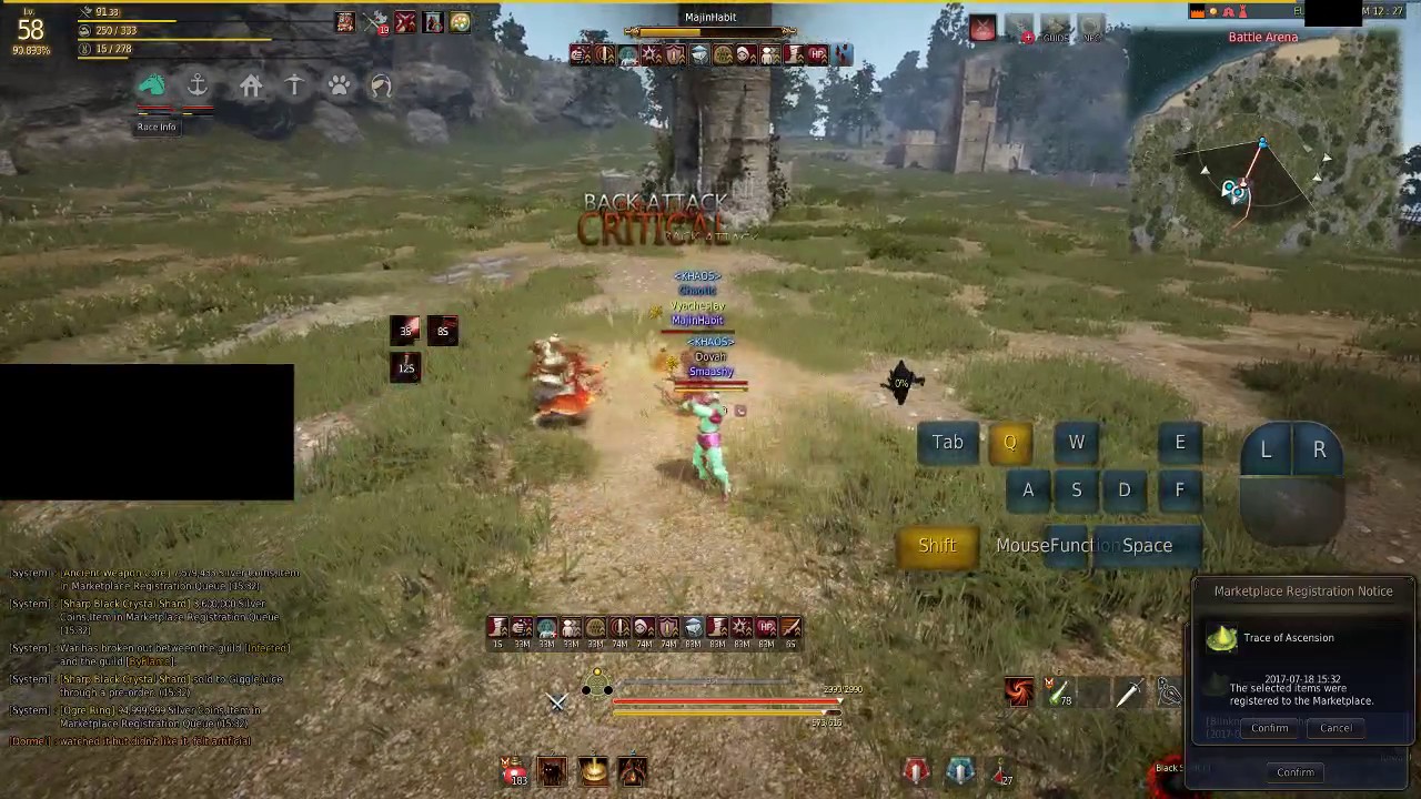 Black Desert Online: Striker stun chain combo