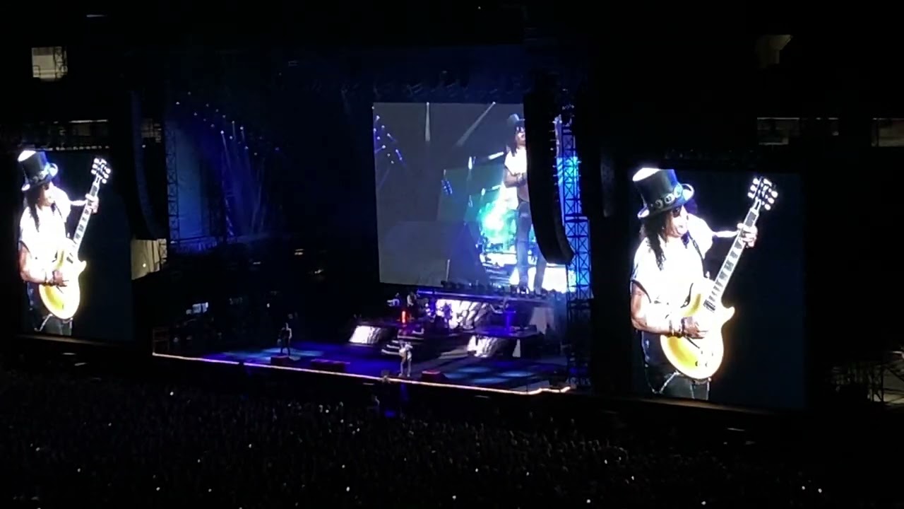 Guns N’ Roses - Slash Solo (10mins) + Sweet Child O’ Mine - Live in Budapest 2023 (High Quality)