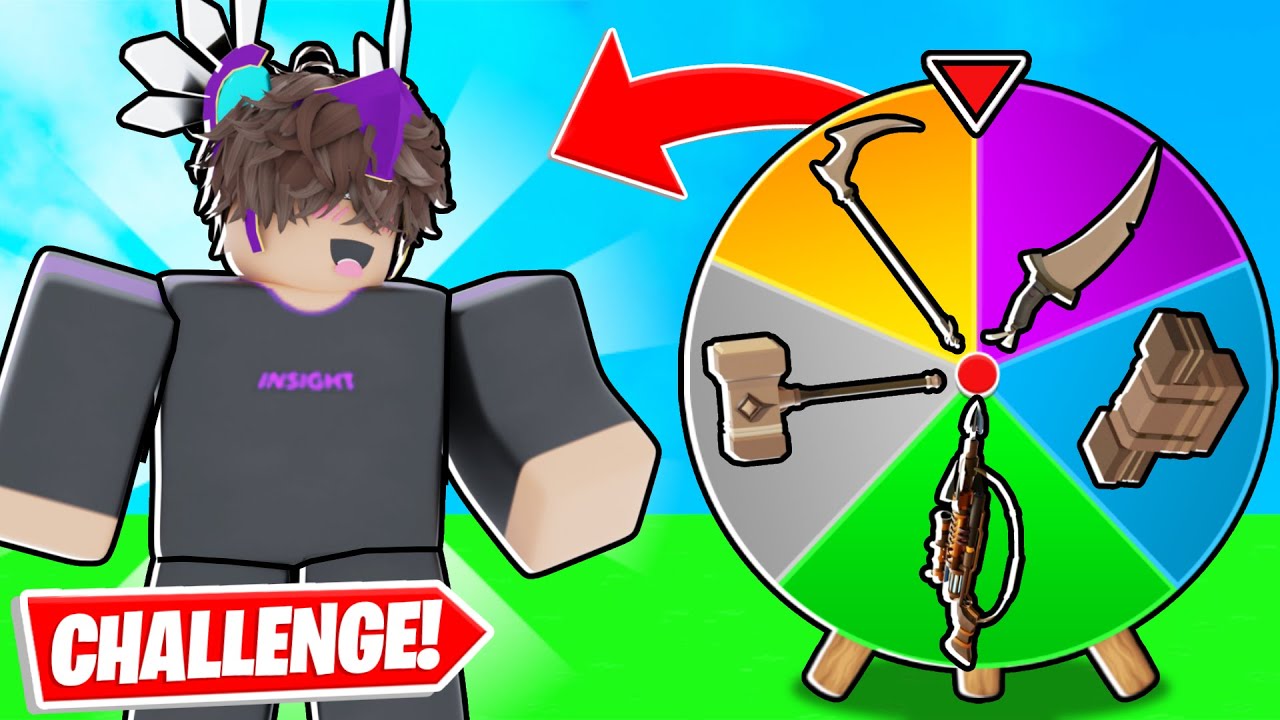 This RANDOM Wheel chooses what i FORGE In Roblox Bedwars