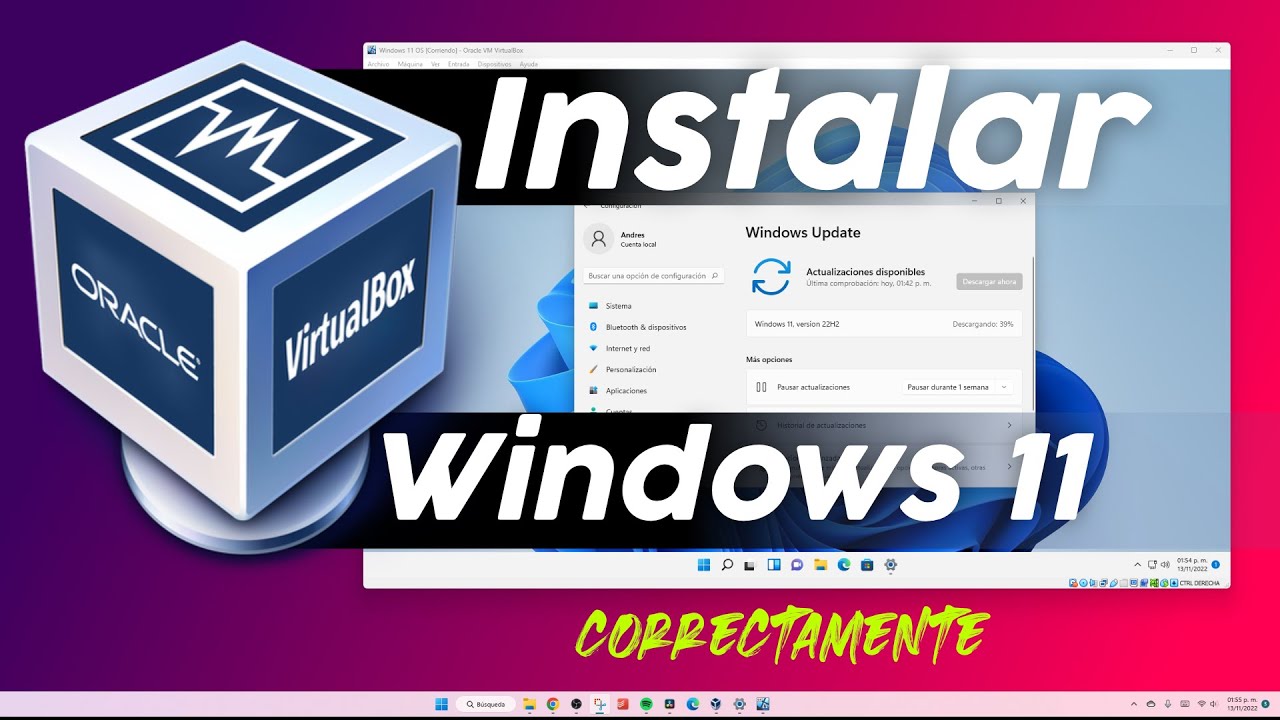 Como Instalar WINDOWS 11 en VirtualBox Correctamente 2022 (M&aacute;quina Virtual sin TPM)