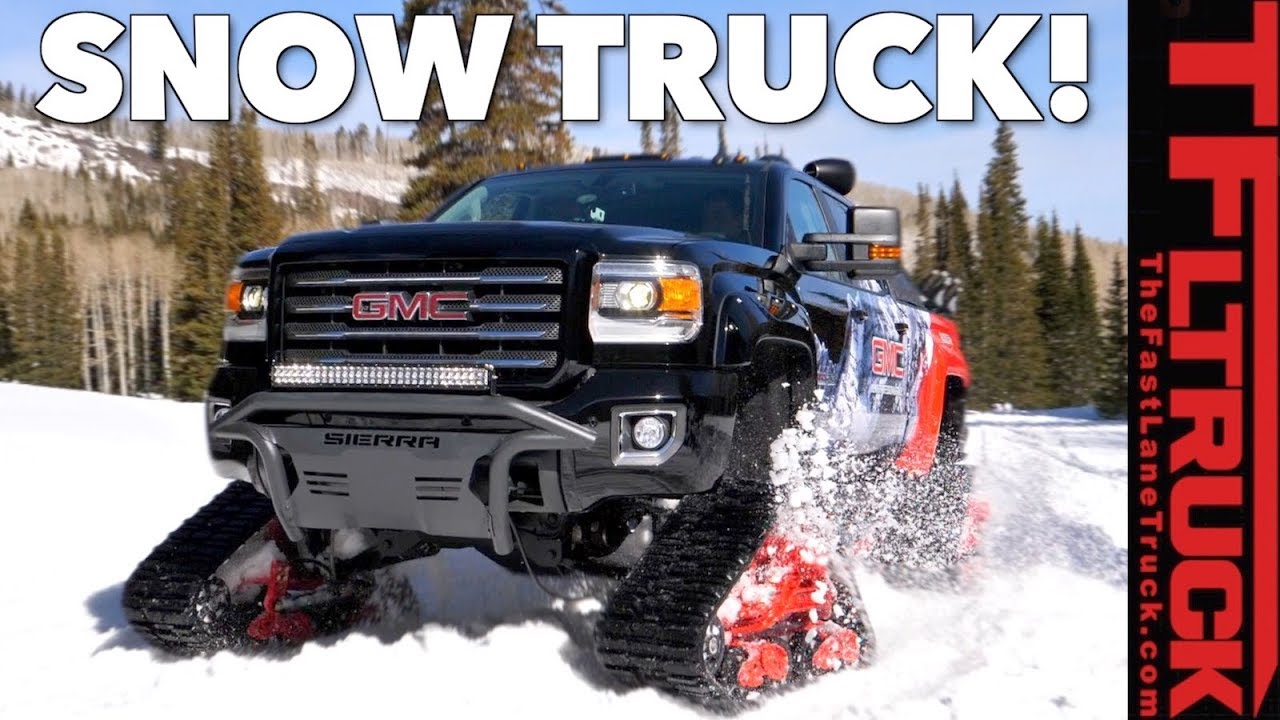 Это грузовик, это снегоход! Нет, это снегоход GMC Sierra HD All Mountain!