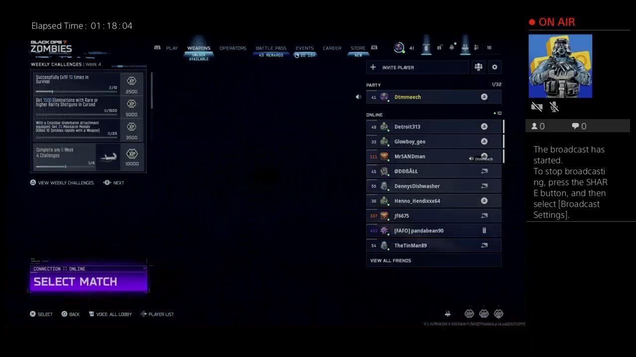 Dtmmeech's Live PS4 Broadcast