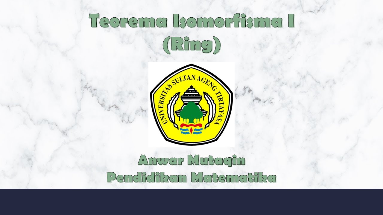 Teorema Isomorfisma I (Ring)