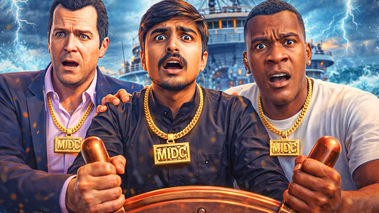 GTA 5 मराठीत | मायकलची बोटच्या मागे जबरदस्त धाव! 🚤🔥