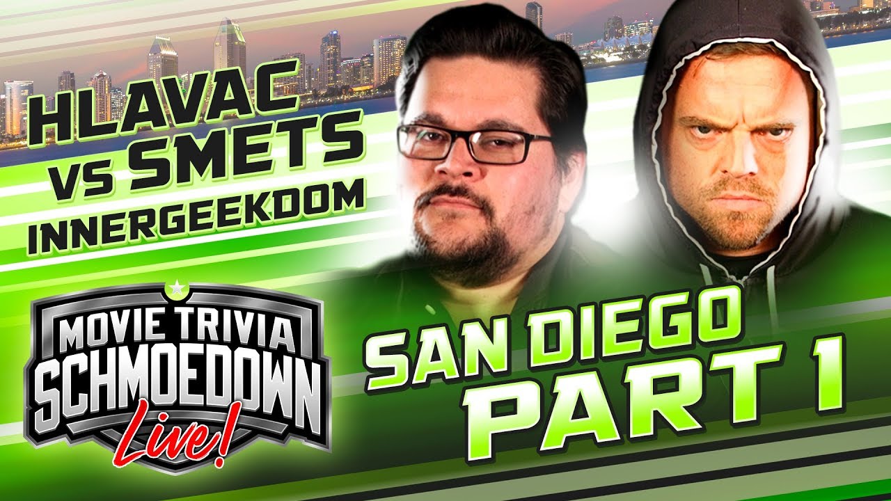 Kevin Smets vs Adam Hlavac - Movie Trivia Schmoedown Live from Comic-Con