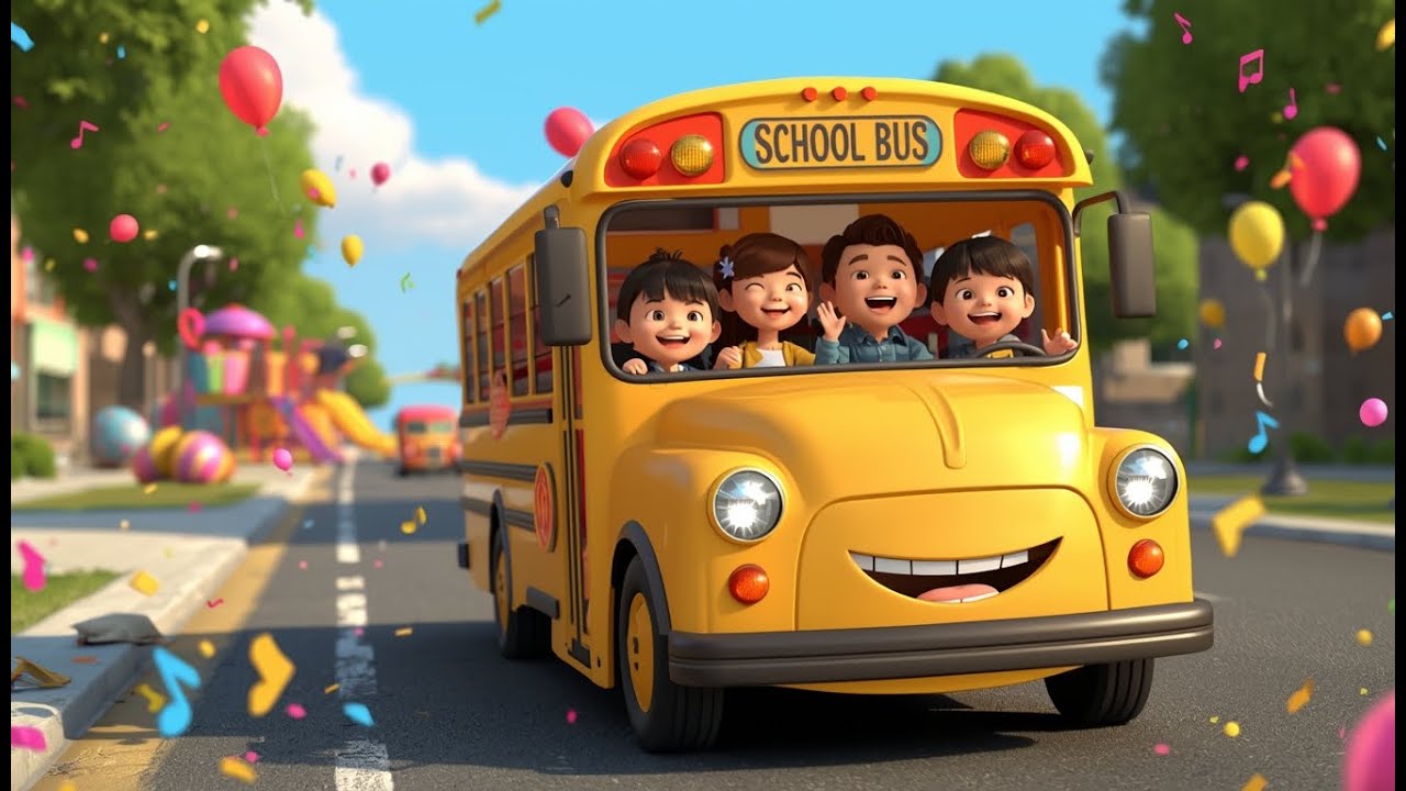 Fun School Bus 4 Ride 🚌 | Kids TwirlyTwist Tunes