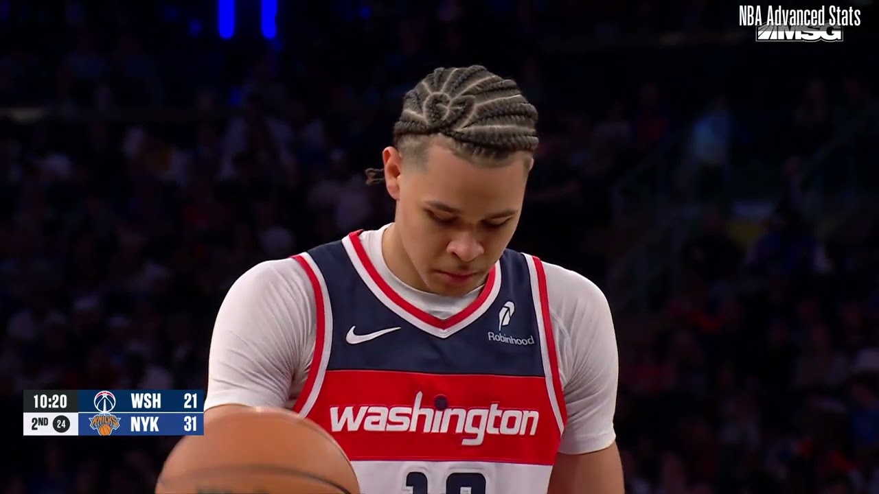 Kyshawn George 15 pts 10 reb 4 ast vs New York Knicks | 2025-03-22