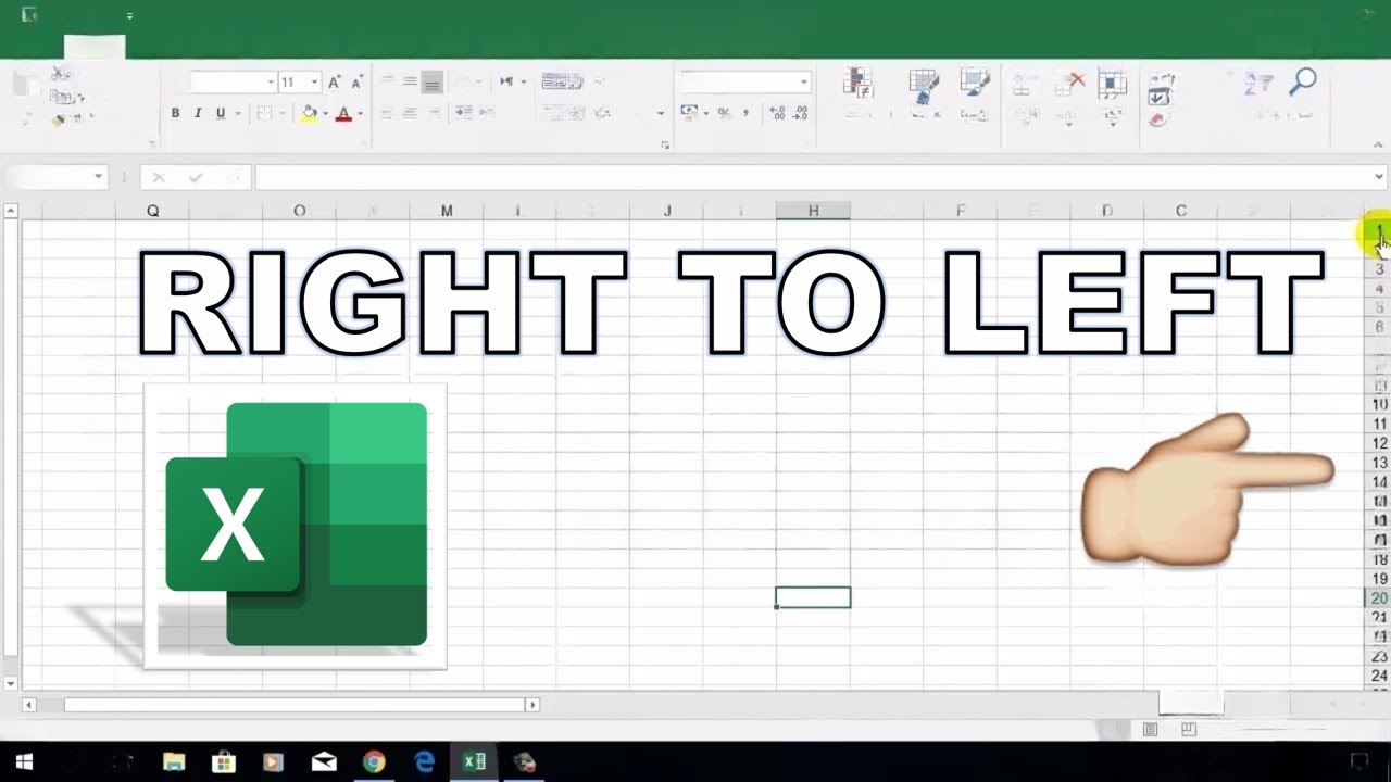 How to Change MS Excel Sheet Right to Left