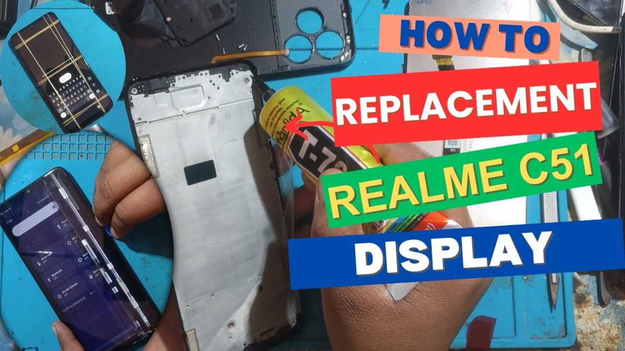 realme c51 display replacement || realme c51 folder change || mobile repairing how to repair combo