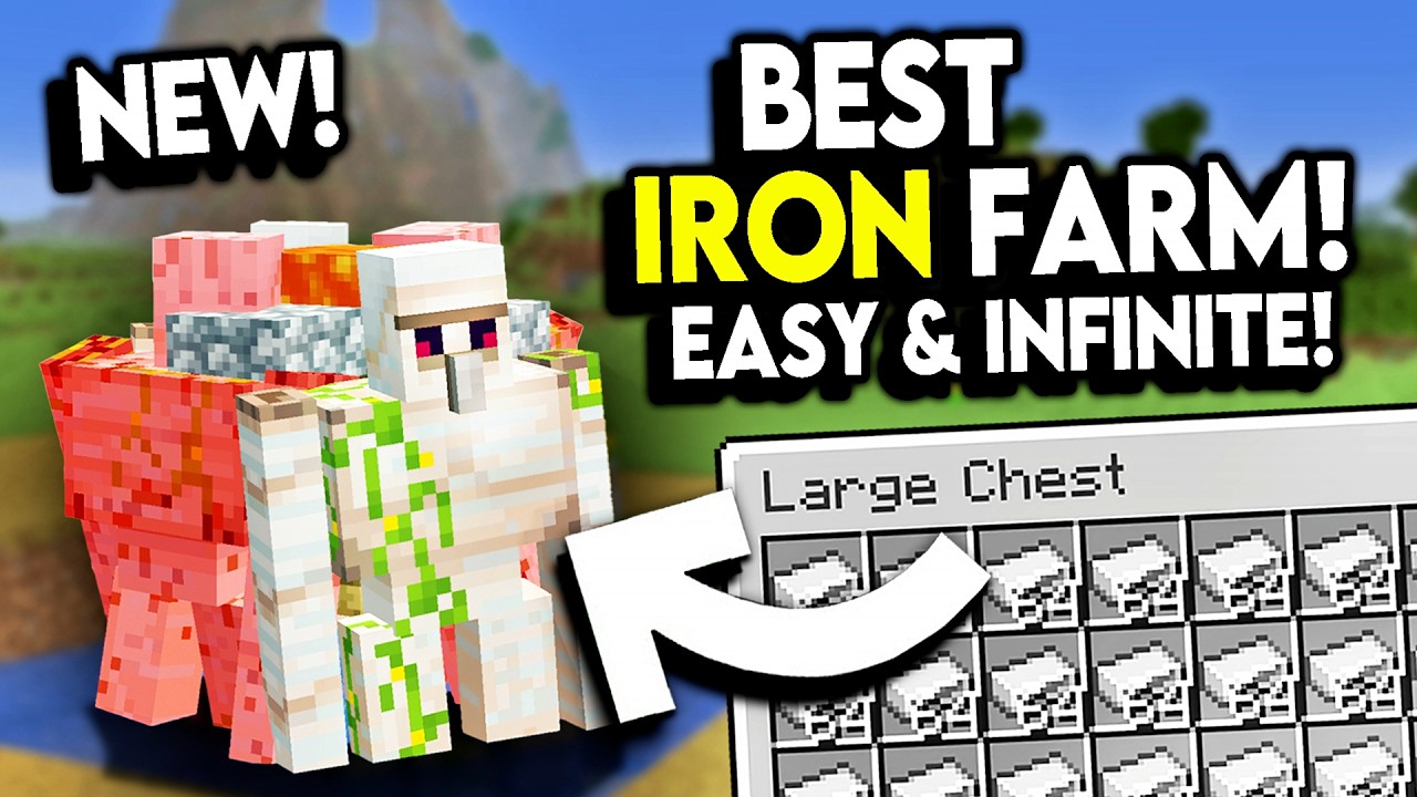 BEST NEW Infinite IRON FARM! Minecraft +1.21 In Minutes!
