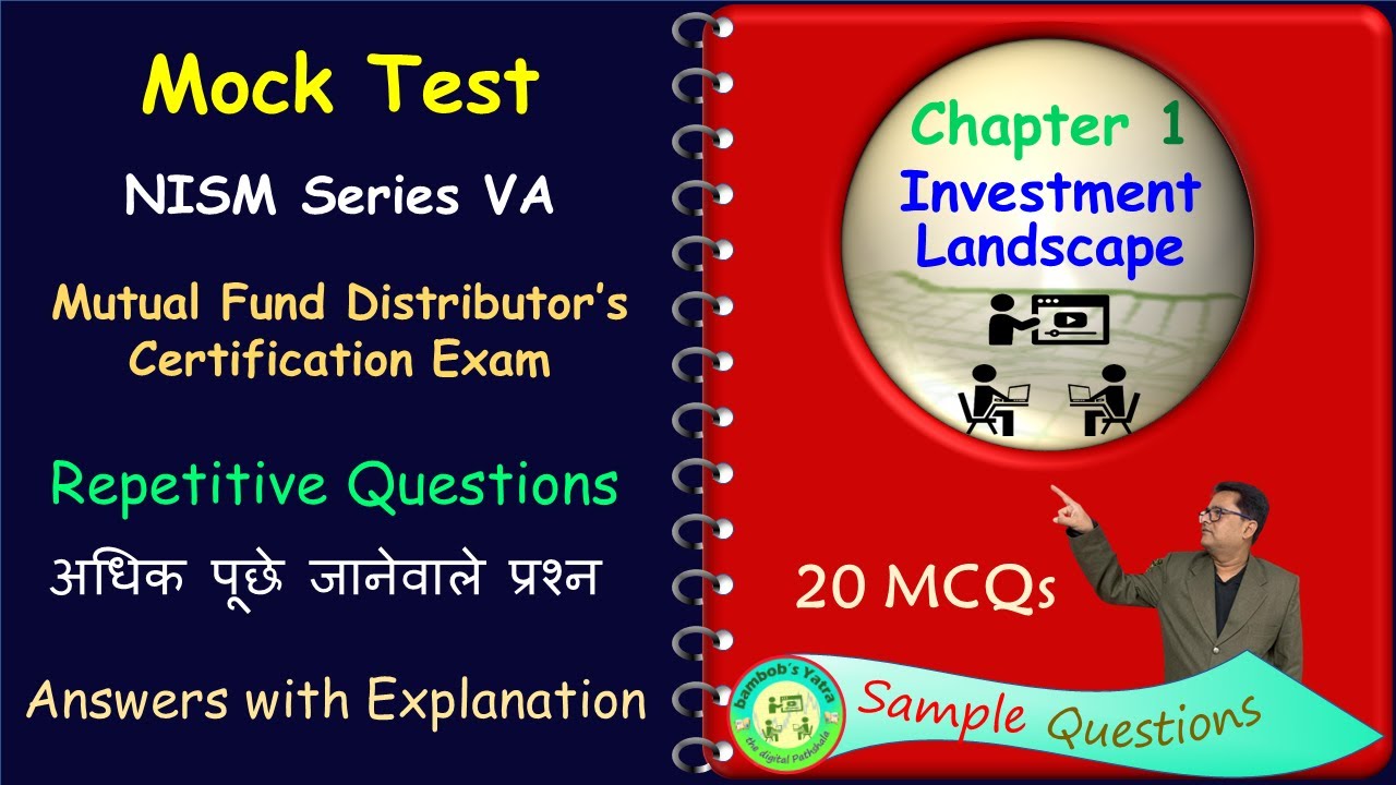 NISM Series VA I Mock Test I Chapter 1 I Mutual Fund Distributors Certification Exam Preparation