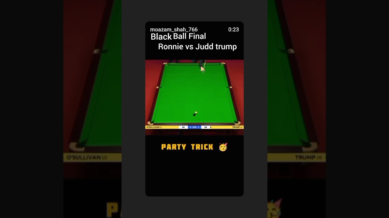 Black ball Final Ronnie vs Judd trump 