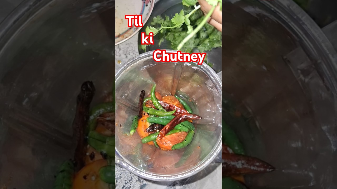 Spicy Til ki Chutney 🌶️ | Sesame Chutney Recipe | Simple & Quick Indian Side Dish #shorts