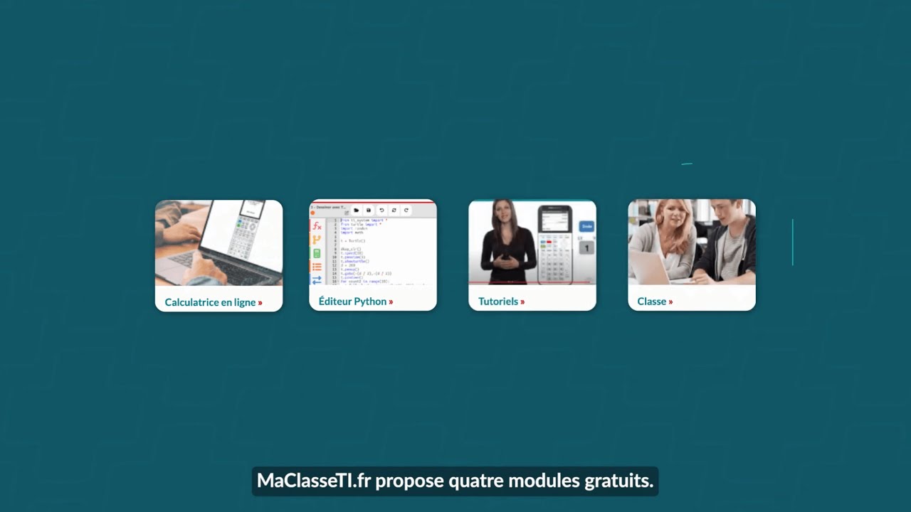 Plateforme gratuite pour réussir en maths au lycée l MaClasseTI.fr