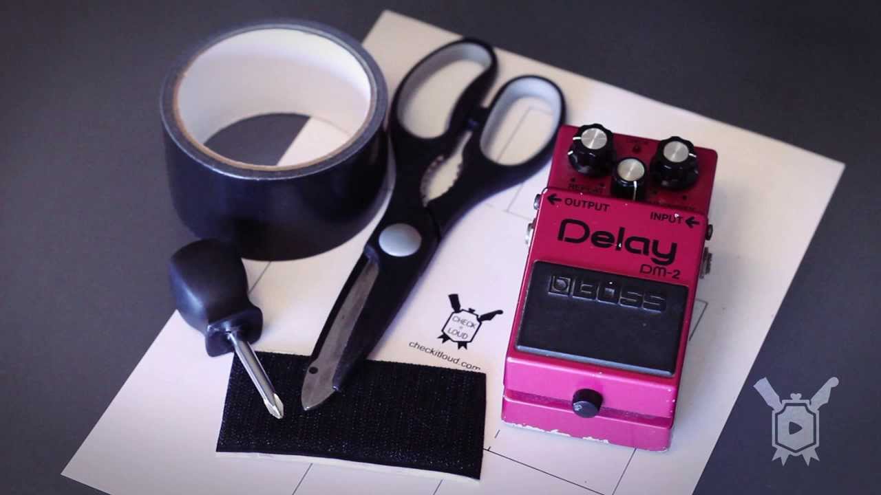 Applying Velcro to a Boss DM-2 (FREE Templates!)