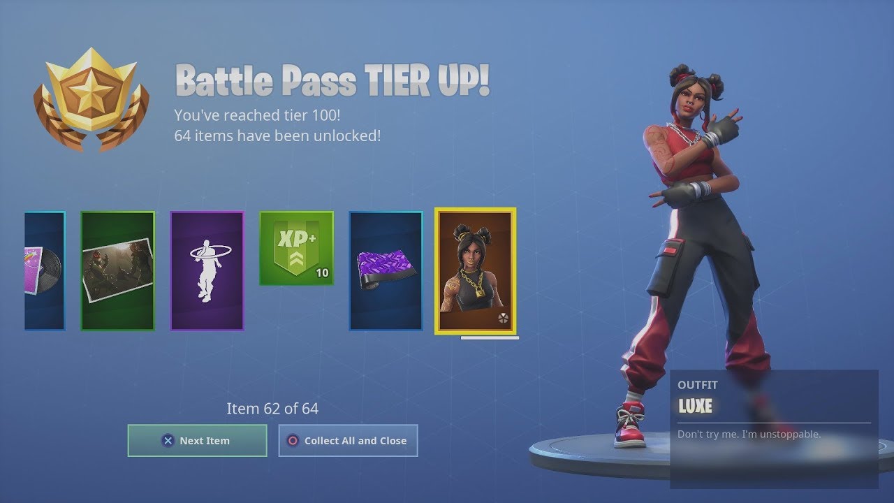 Spending 12,000 V-Bucks *UNLOCKING* TIER 100 LEGEND 'LUXE' (Fortnite FULL Battlepass Unlock)