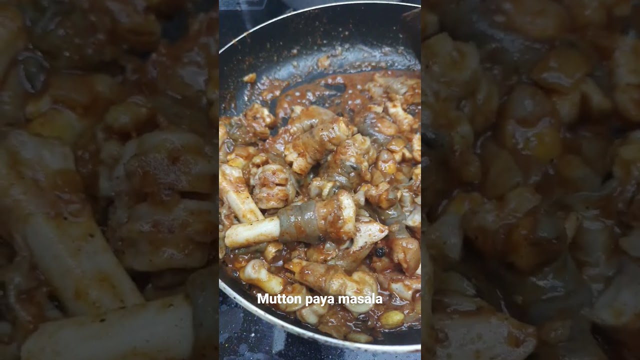 Mutton Paya masala recipe