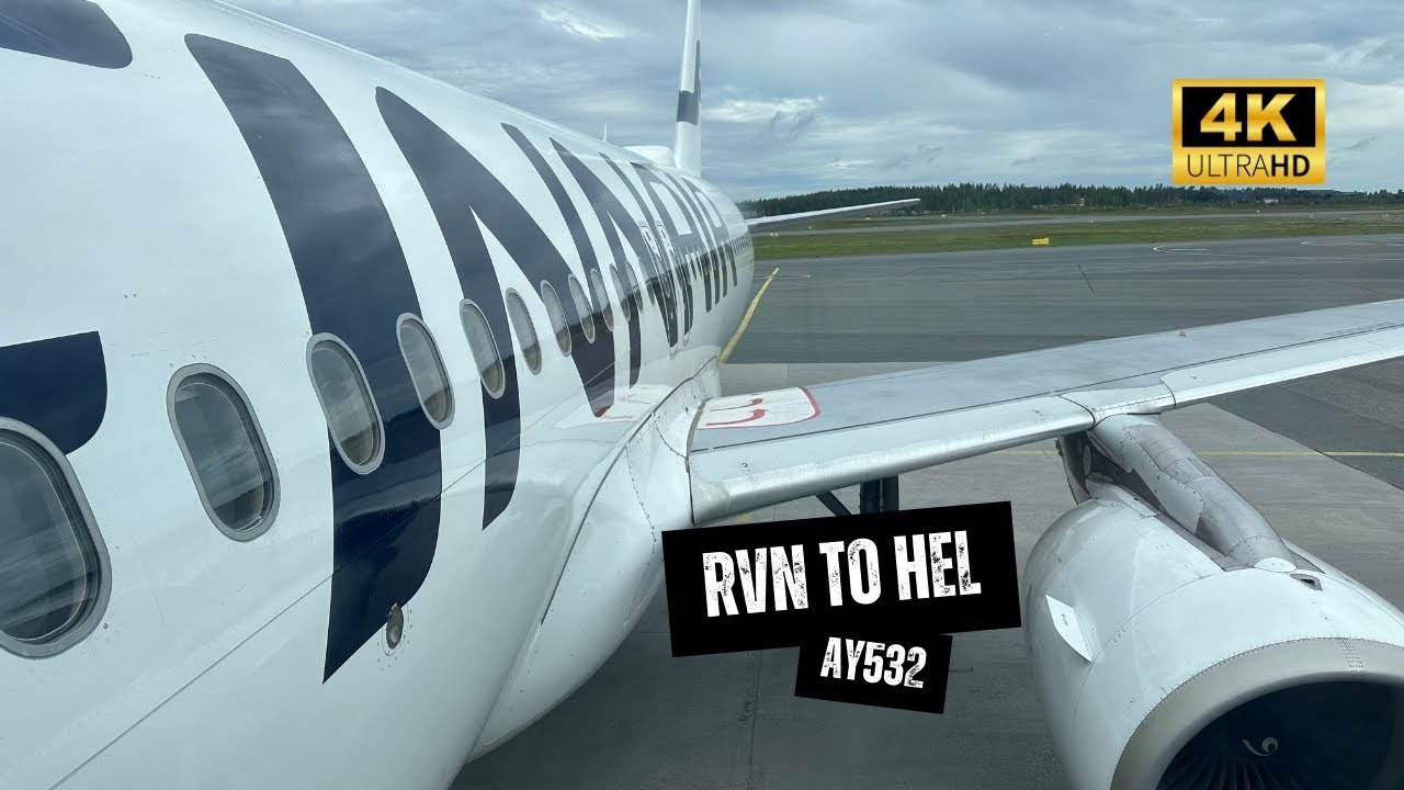 FINNAIR A320 AY532 Economy Class - Rovaniemi to Helsinki (4K)