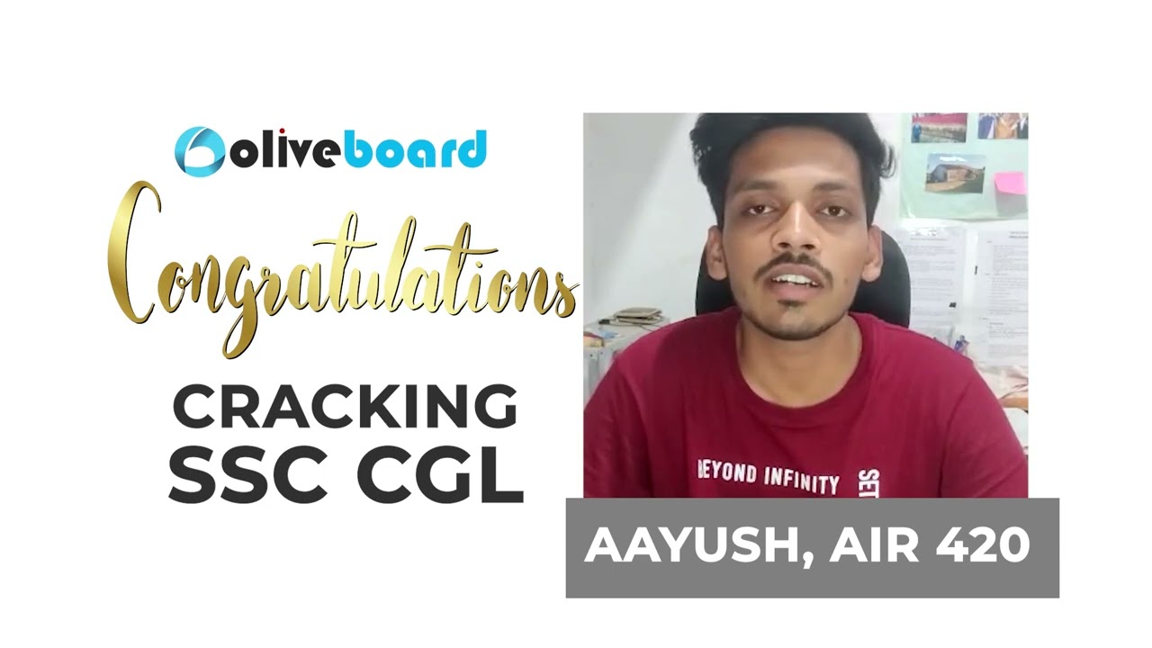 AIR- 420 | Success Story of Ayush Chobey Cleared SSC CGL 2019 Exam | Know My Preparation Strategy