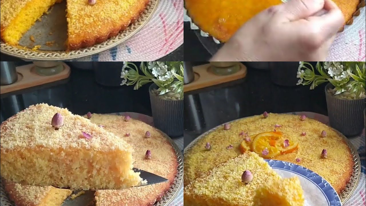 بسبوسة بالجزر 🥕🥕 والبرتقال هشيشة ولذيذة 😛واقتصادية غتنسيك 😋في اي بسبوسة جربتي من قبل جربي او حكمي👌👍