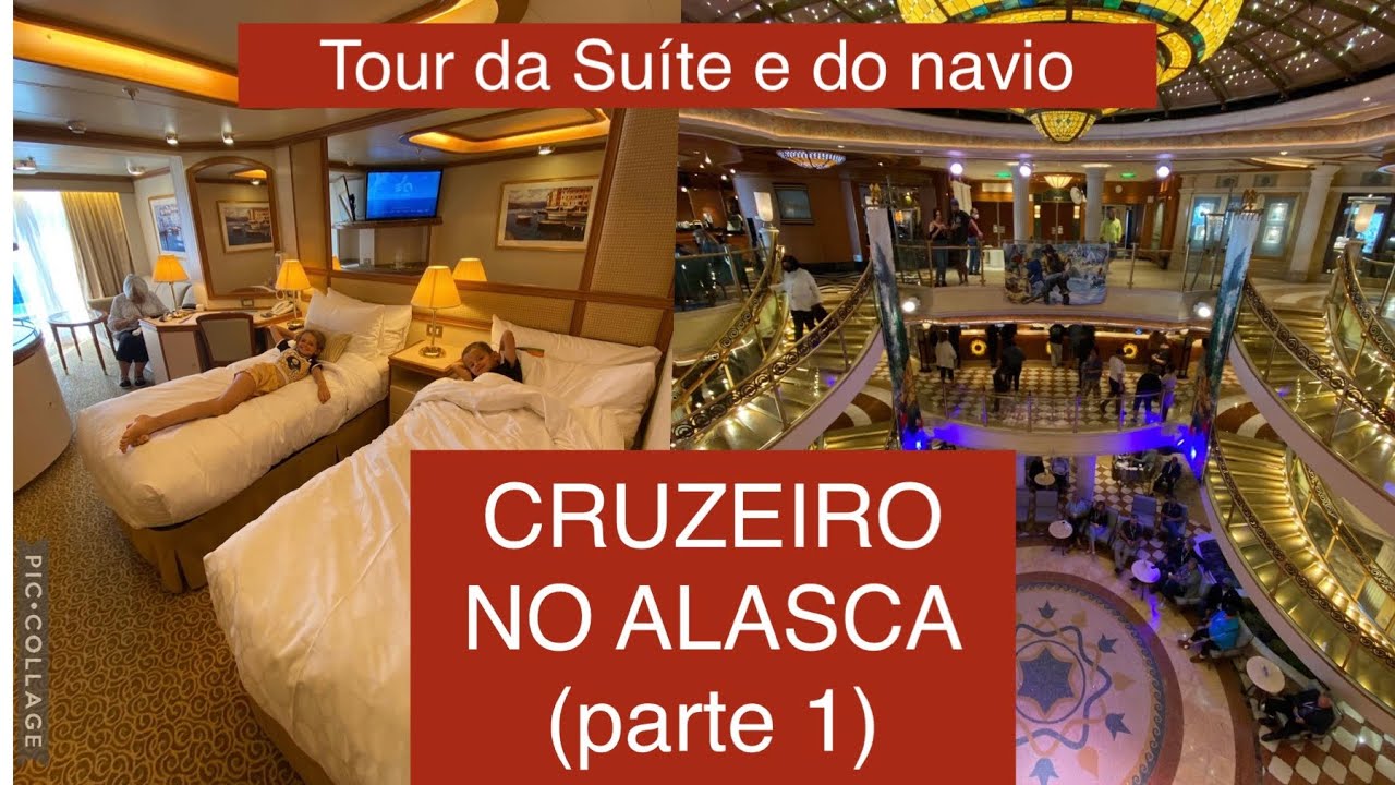 Cruzeiro no Alasca | Crown Princess | Tour pela suite e navio