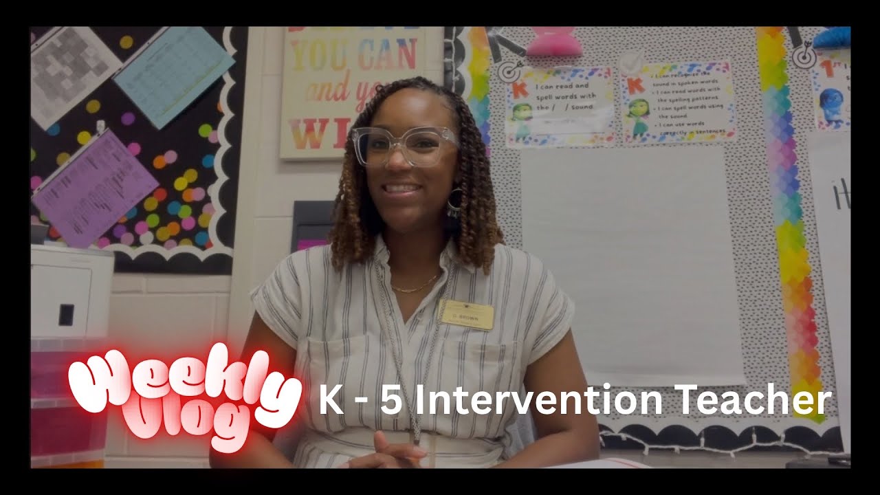 The Intervention Teacher Vlog | Weekly Tips to Support Struggling Readers l Week 1 